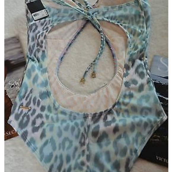 New Victoria Secret Jewelled Open-Front Swimsuit M - Picture 5 of 8